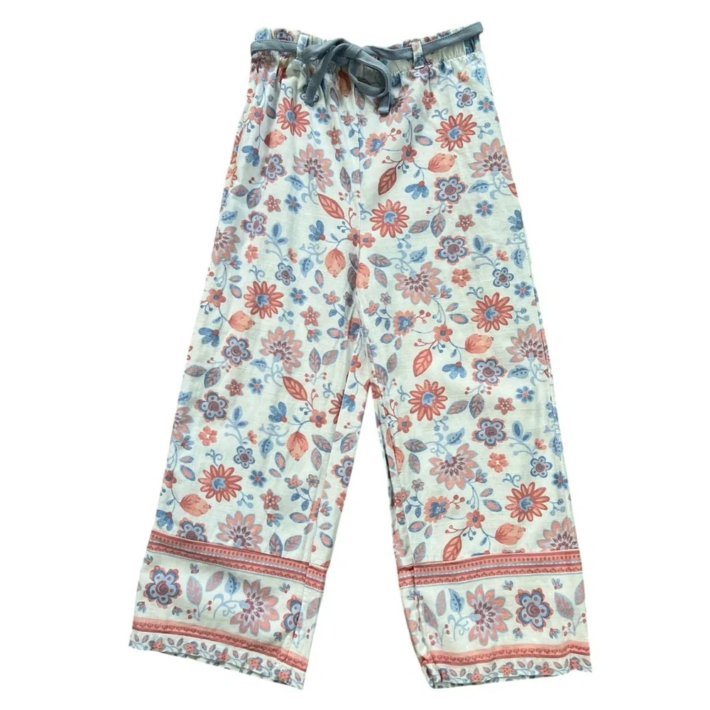 Tahari Girl's Two Piece Floral Peplum‎ Outfit Size 5 Girls
